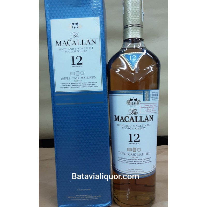 Macallan 12 Yo Fine Oak Whisky Batavia Liquor Jakarta