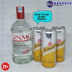 Gin MG London Dry Gin 700ml + 3 Tonic Water
