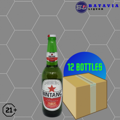 Bir Bintang Pilsener 620ml 12 Bottles