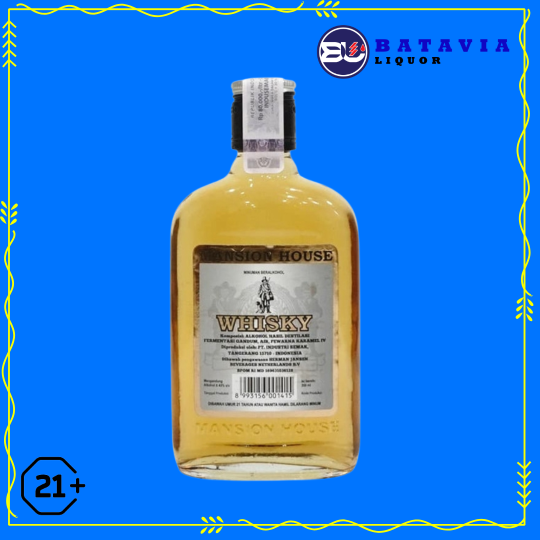 Mansion House Whisky 350ml blended whisky bottle