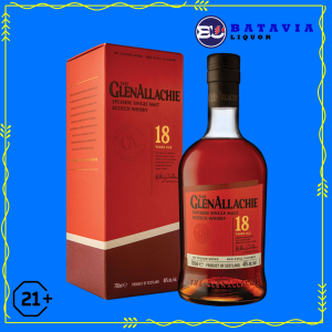 GlenAllachie 18 Year Old Single Malt 700ml Speyside Scotch Whisky bottle and box Scotland